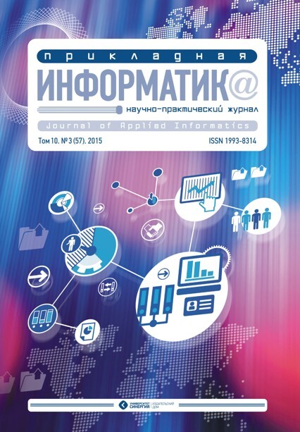 Прикладная информатика/Journal of Applied Informatics