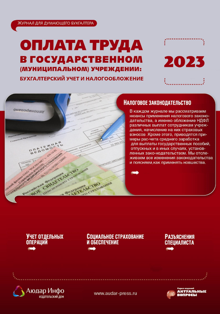 Оплата труда в государственном (муниципальном) учреждении: бухгалтерский учет и налогообложение